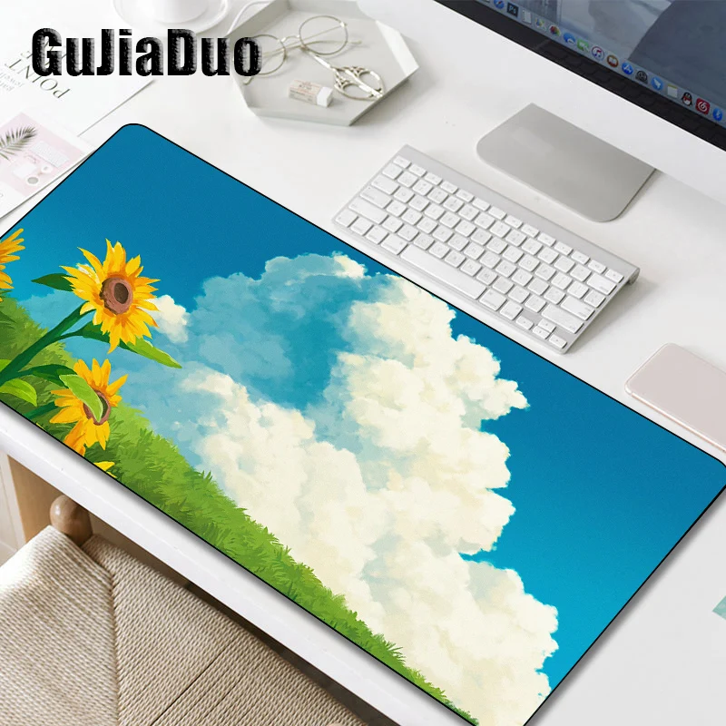 

GuJiaDuo Mange Landscape Large Size Mouse Pad XL 800x300 Notebook Keyboard Desk Mat Anime Stuff Accessories Gamer Cabinet Carpet