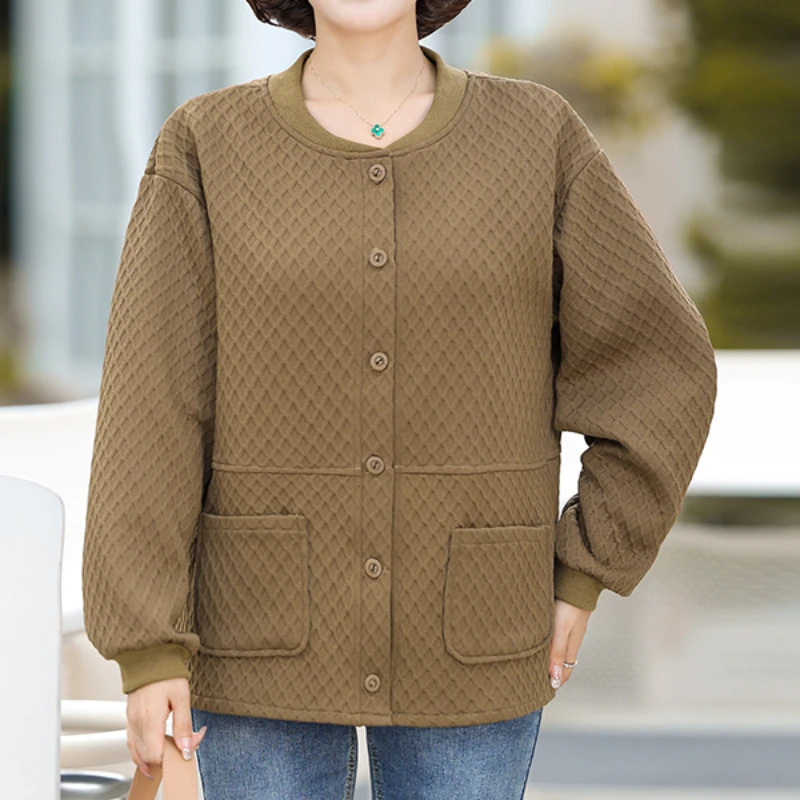 Chaqueta corta a cuadros de un solo pecho para mujer, Top ajustado coreano de alta calidad, talla grande, Primavera, novedad de 2024