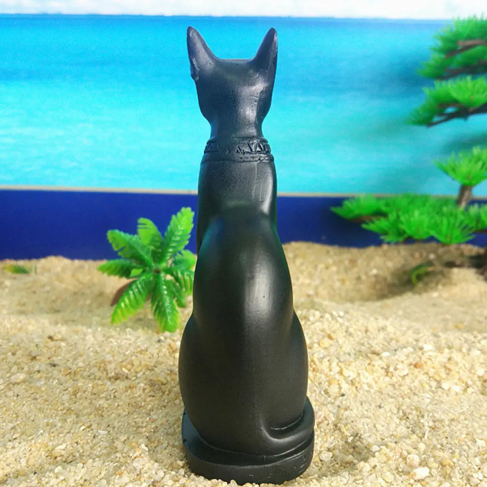 

Resin Cat Decoration Egyptian Cat God Ornament Exquisite Design Comfortable Experience Home Office Decor Resin Craft