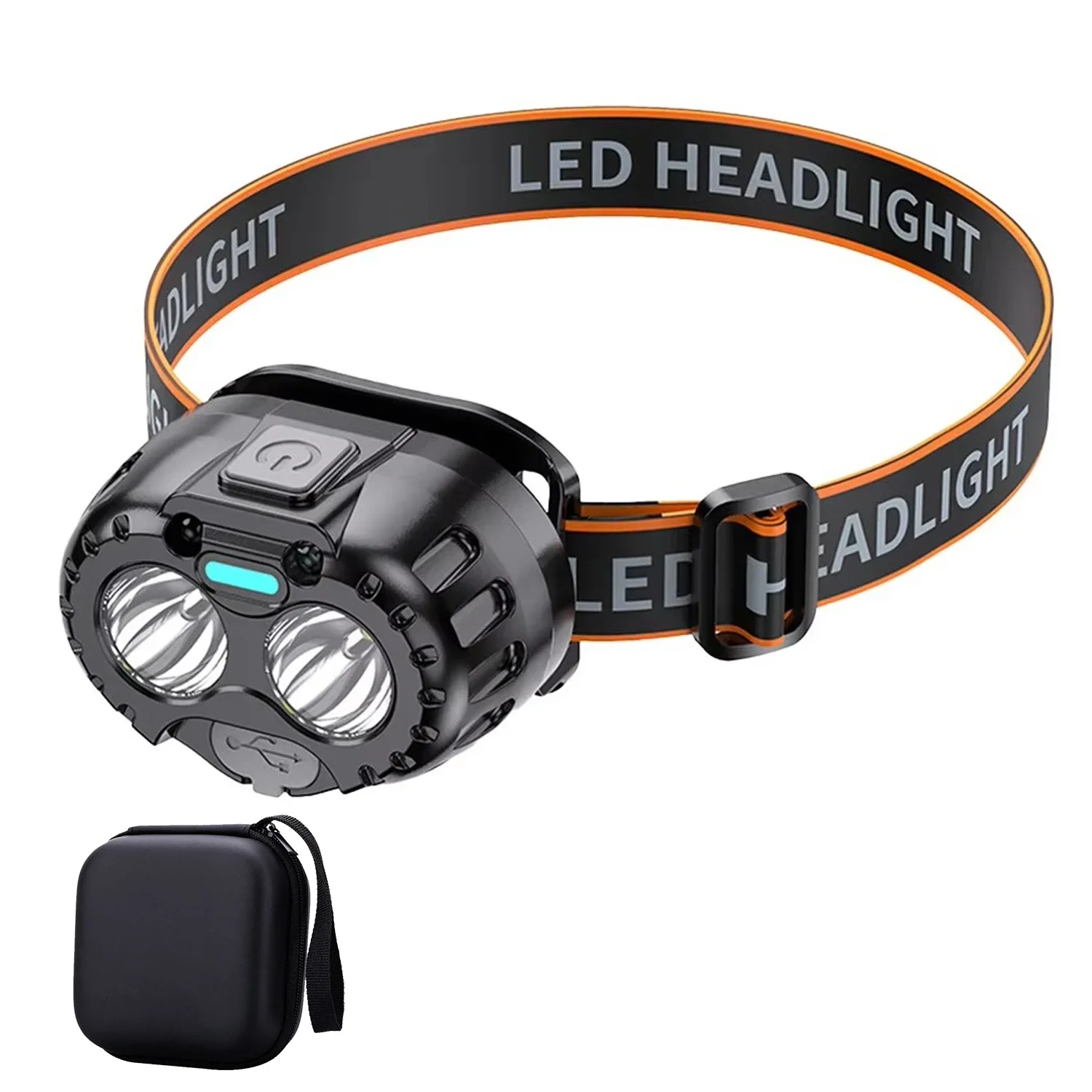 Krachtige LED-koplamp IPX4 waterdichte noodzaklamp 250LM XPE LED-koplamp 500mAh voor buiten vissen kamperen wandelen