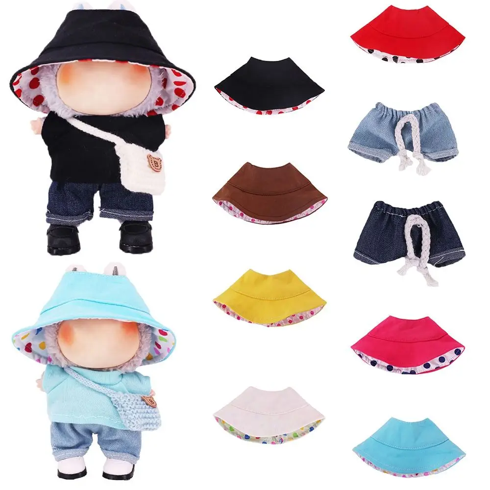 

Fashion For 17CM Labubu Doll Hat Replacement DIY Casual Wear Handmade 10CM Cotton Doll Doll Accessories Cotton Doll