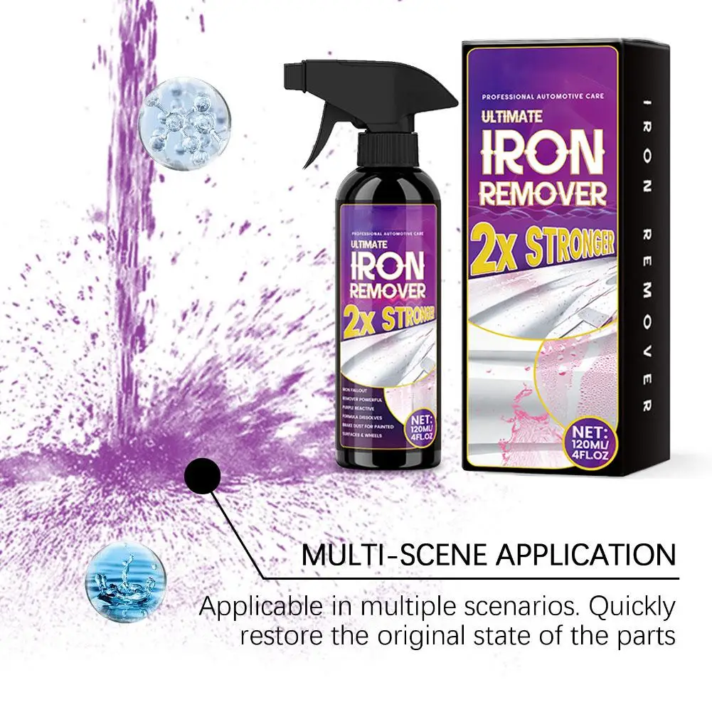 Car Rust Remover Tire Metal Surface Strong Decontamination Rust Removal Oxidation Prevention, Refurbishment Cleaner