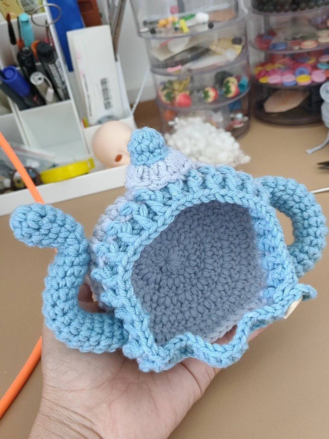 Sombrero de tetera hecho a mano, sombrero de punto Blythe ob24 ob22 ob11 Azone Licca ICY JerryB 1/6 Bjd, accesorios para muñecas