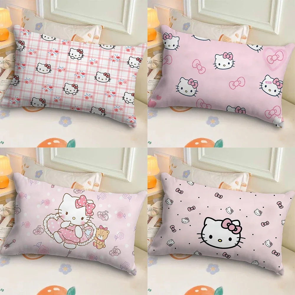 

Cute Sanrio Kulomi printed pillowcase sofa cushion cover soft and comfortable bedroom room home decoration