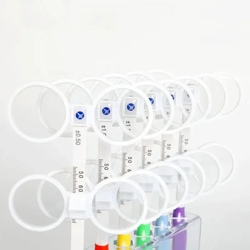 

NEW High Quality Eyesight Examination Tester Optometry Instrument Retinoscopy Rack 6 Pcs Optical Lens Flipper For Eye Training