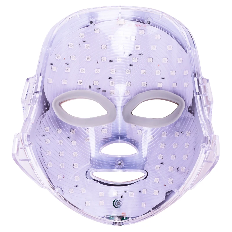7色led美顔マスク、高密度ライトビーズ搭載、フルフェイスカバー、7つの光波で顔の肌トラブルを包括的に改善