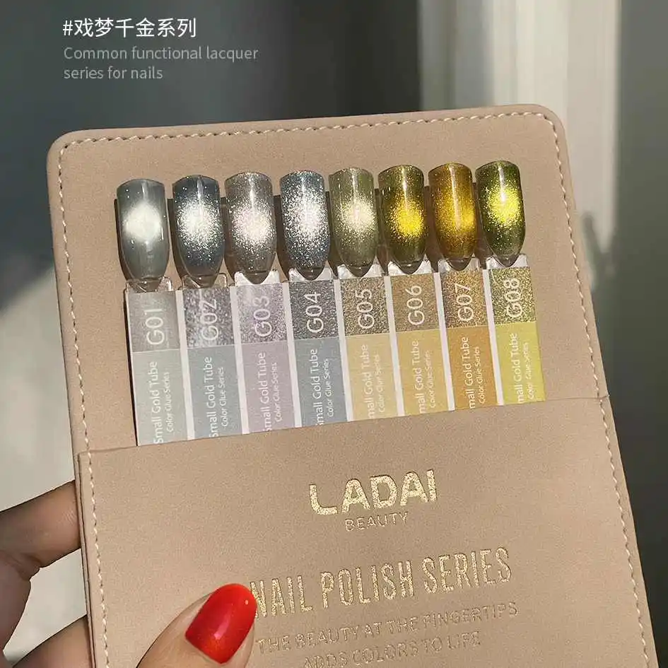 LADAI 8 couleurs clair de lune oeil de chat Gel pour ongles ensemble 2025 nouvelle mode longue durée sans HEMA TPO-Free Non toxique UV Gel Salon en gros