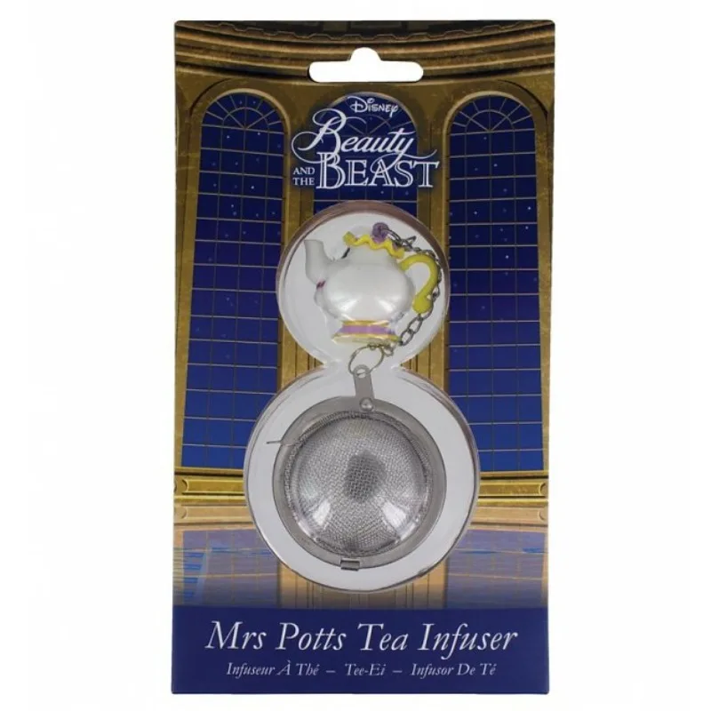 Figuras de acción de dibujos animados de La Bella y La Bestia de Disney, Mrs Potts, infusor de té, colección práctica de Anime, regalo de cumpleaños para niños