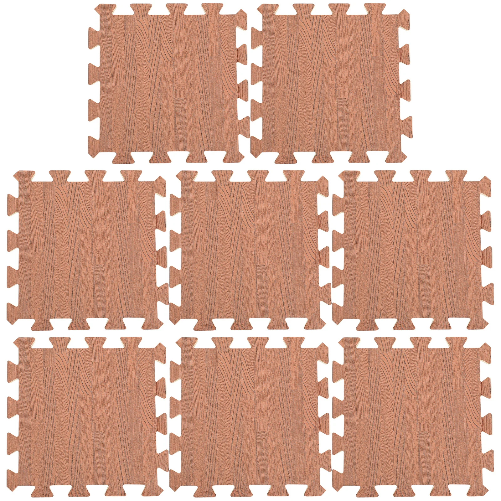 12 قطعة الحصير الخشبي المتشابكة عدم الانزلاق لغز البلاط لغرفة المعيشة غرفة نوم رياضة اليوغا ممارسة الأرضيات #1