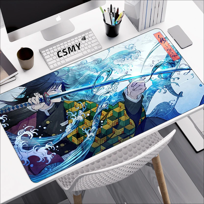 Demon Slayer Mouse Pad Gaming Laptops Keyboard Mat Deskmat Pc Accessories Desk Protector Mousepad Gamer Mats Anime Mause Pads