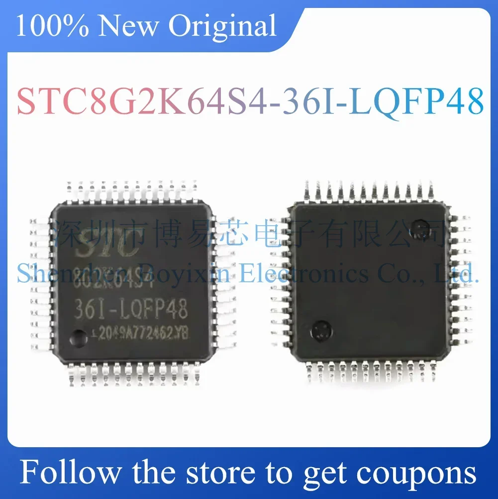 

NEW STC8G2K64S4-36I-LQFP48 Original Product LQFP-48