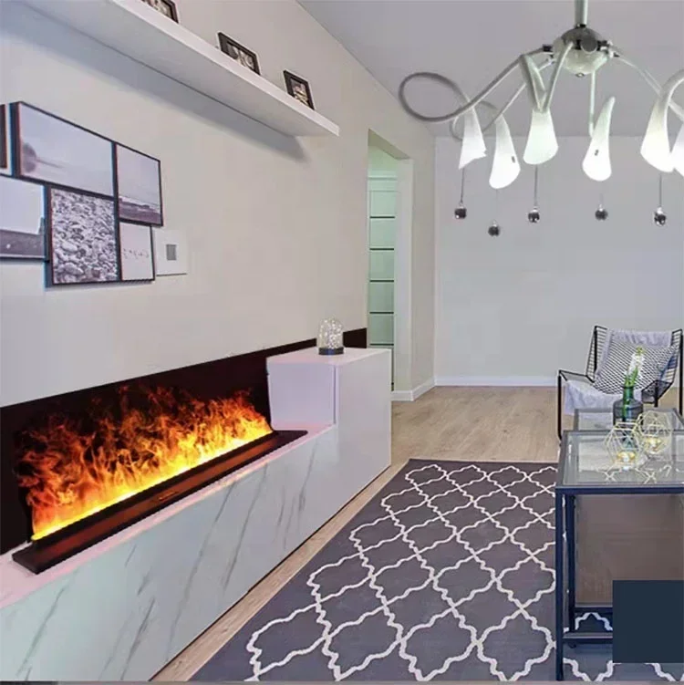 

3D Water Vapor Fireplace Electric Insert 7 LED Flame Colors Vapor Steam Water Fireplace 2000 Mm factory outlet