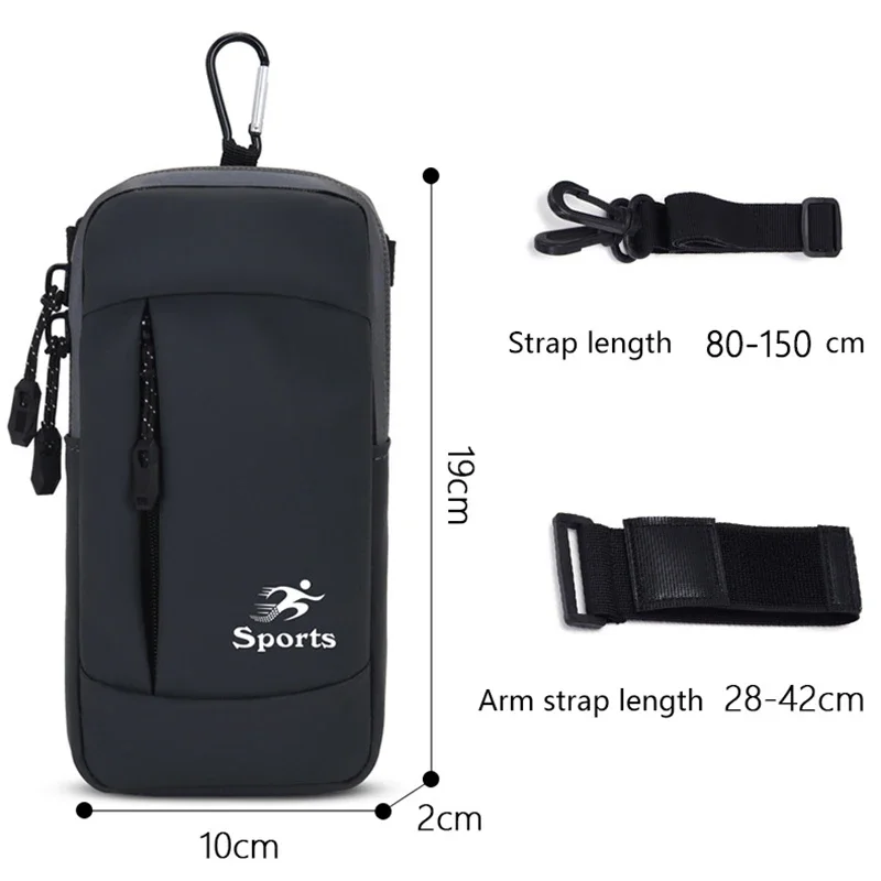 Sports Running Arm Bag Hiking Backpack Accessories Fitness Key Bag Outdoor Cellphone Case Cycling Sling Bag Strap Buckle Purse