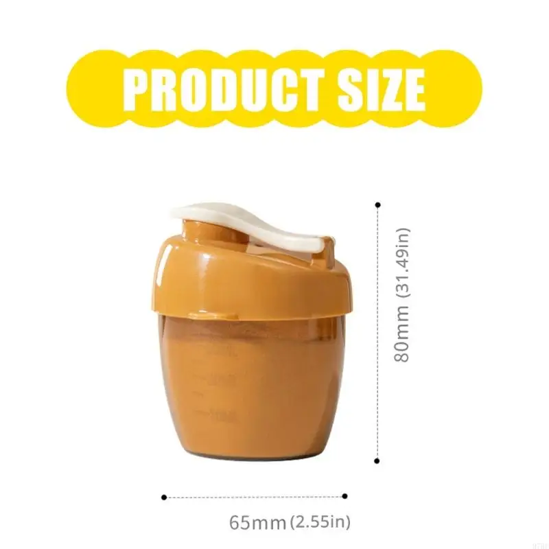 97BE Dispensador Leite Pó para Bebês Mão Recipiente Fórmula Infantil Hermético Mantenedores Fórmula para Bebês para