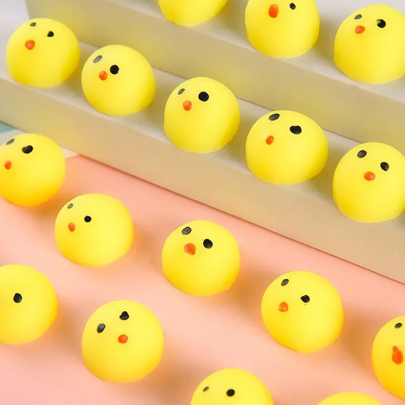 10/50pc Mini Cute chicks Stress Relief Toys For Boys Girls Birthday Party Favor Pinata Filler Carnival Kids Party Supplies gifts