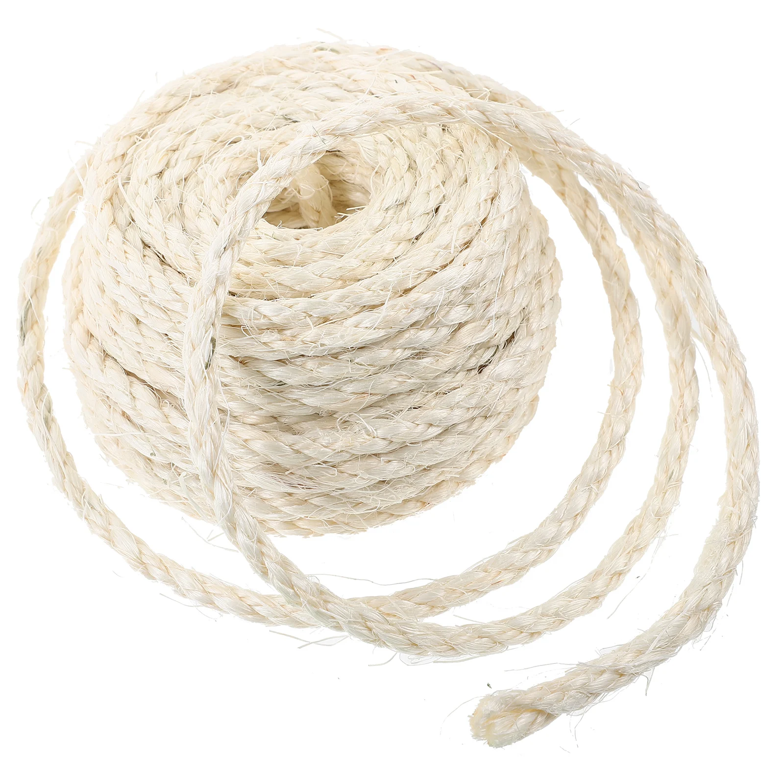 

6mm x 10m Sisal Rope Natural Jute Cat Tree Twine DIY Scratcher Replaceable Grab Post Heavy Duty Sturdy Multi Function