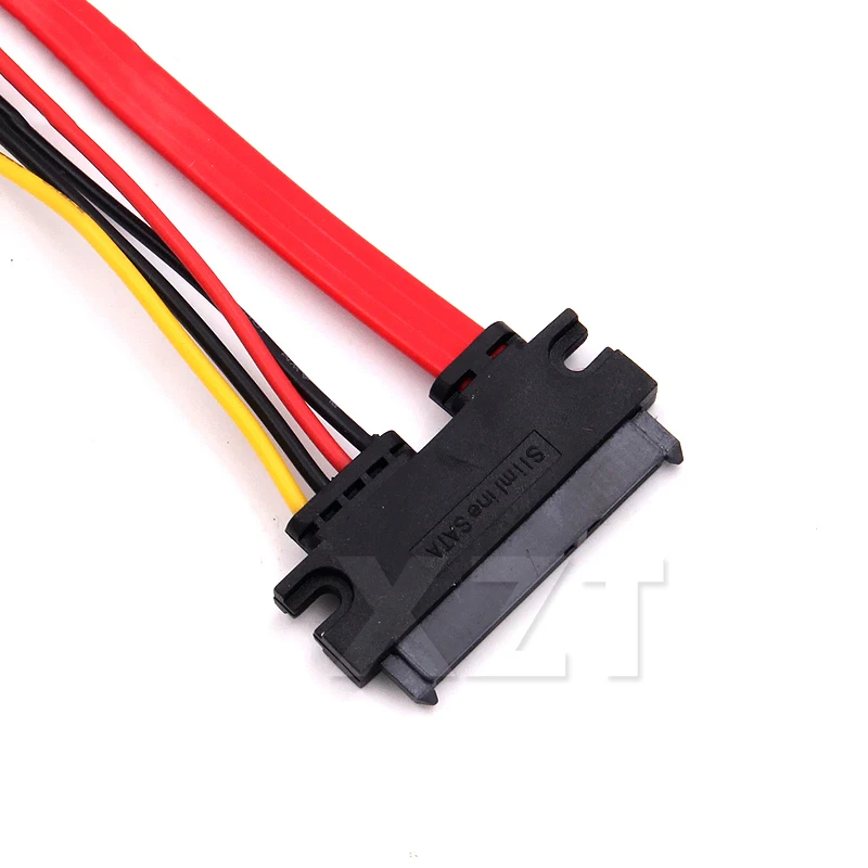 1PC 30cm 22Pin SATA Cable Male to Female 7+15 Pin Serial ATA SATA Data Power Combo Extension Cable Connector Conterver