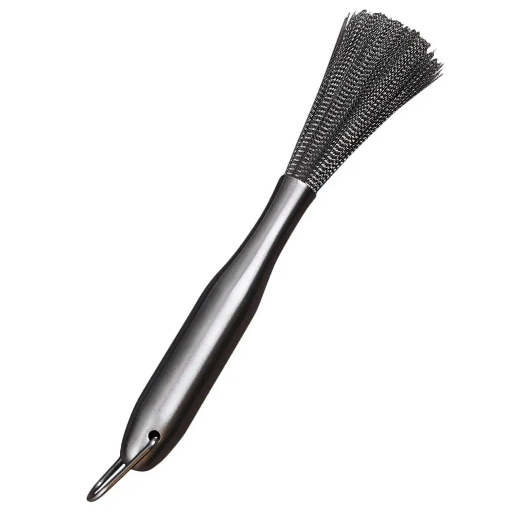 

Stainless Steel Pot Brush Kitchen for Household Wok Dish Washing Scrubber Multi functional Cookware Brushes Firm