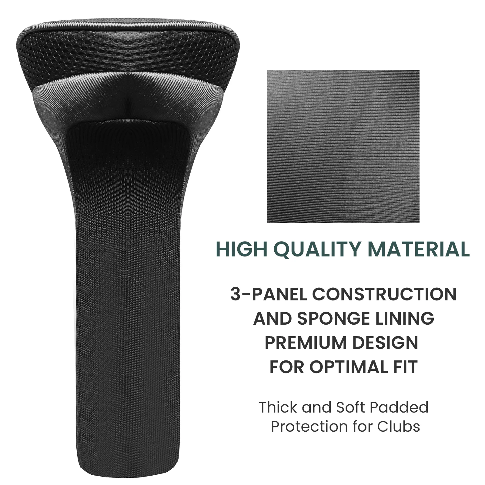 1 حزمة أغطية رأس نادي الغولف لخشب الهجينة طويلة الرقبة نوادي الغولف أغطية الرأس مع علامات قابلة للتبديل إكسسوارات الغولف