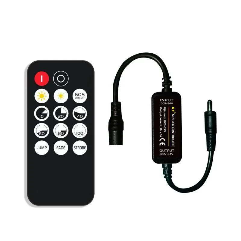 New LED  Mini RF Controller with 14 Keys Remote Control for Single Color / Double White / RGB / RGBW / RGB+CCT LED Strip Lights