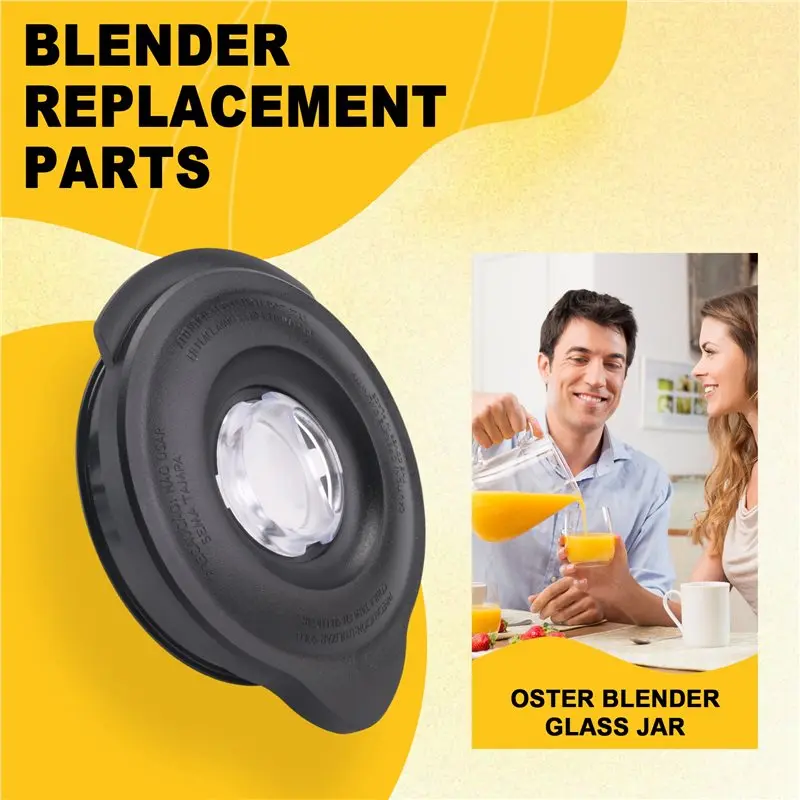 ABBZ-For Oster Blender Glass Jar Lid And Cover, Compatible For Oster Blenders Classic Blenders Replacement Parts