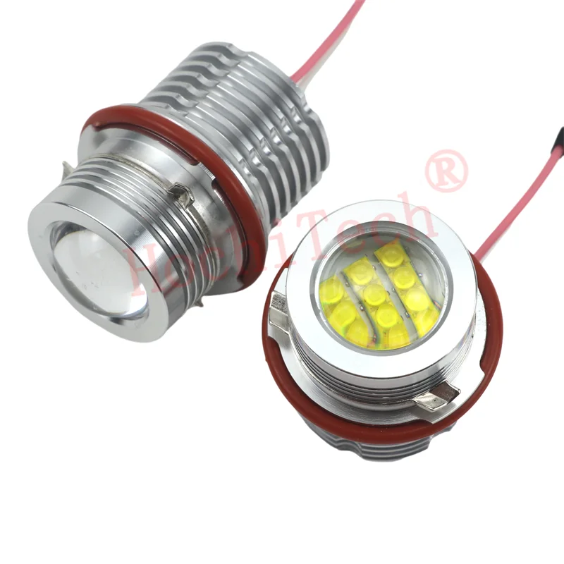 120W LED Angel Eyes White Light Bulbs for BMW E39 E53 X5 E60 E61 E63 E64 E65 E66 E87 E83 Halo Ring Headlight Marker Lamps 2Pcs