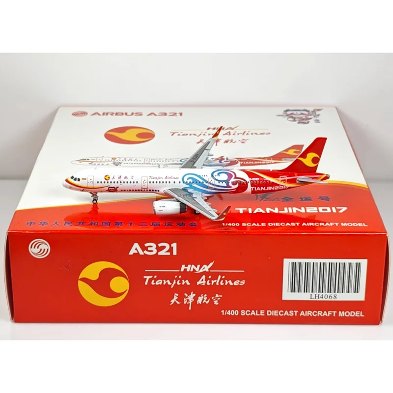 

JC Wings Diecast 1/400 Scale LH4068 Tianjin Airlines A321 B-8389 All-Games Alloy Aircraft Model Toy Ornament Gift Decoration