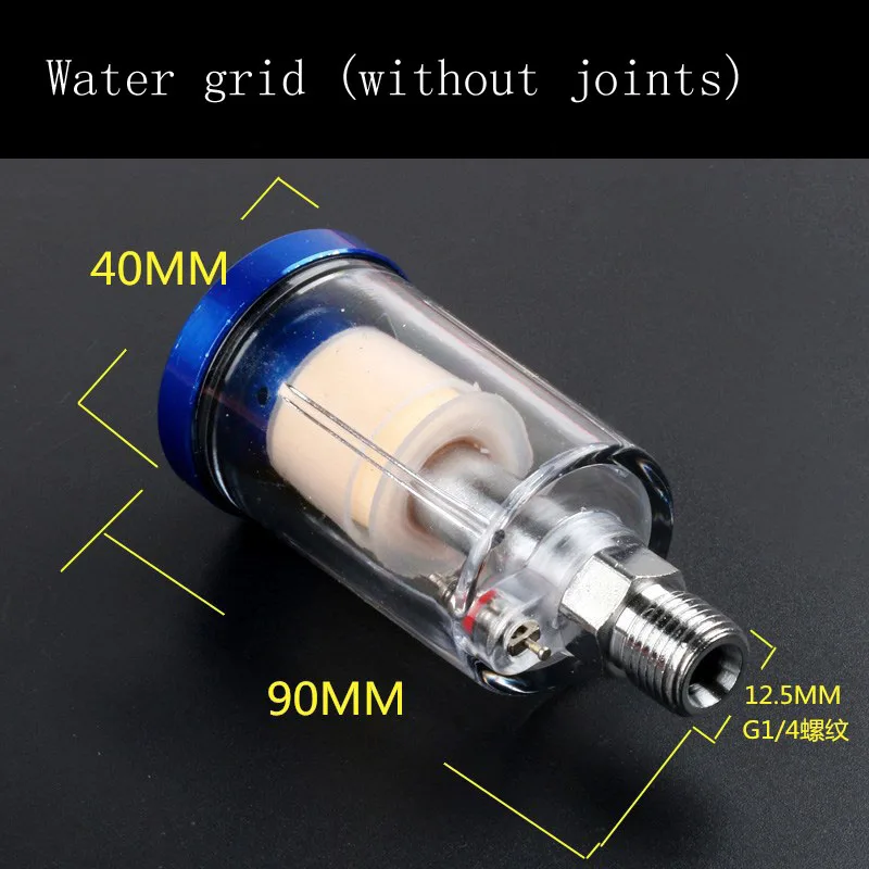 1/4'' Water Oil Separator Air Filter For Compressor Spray Paint Gun Air Hose Filter Moisture Trap Pressure Parts