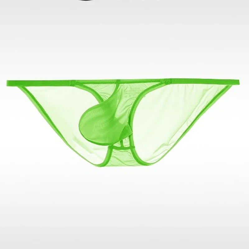 Bugle Pouch Briefs Ultra-thin Men's Sexy Erotic Thongs See-Through Underwear Low Rise Male Lingerie Tanga Smooth Трусы Мужские - Image 4