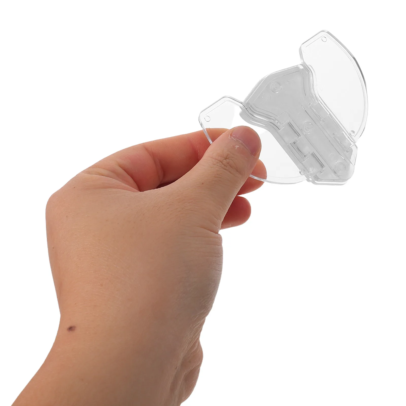 4Pcs Clear Sliding Door Child Safety Lock Butterfly Baby Proof Adhesive No Drill Transparent Glass Window Wardrobe Sliding Lock