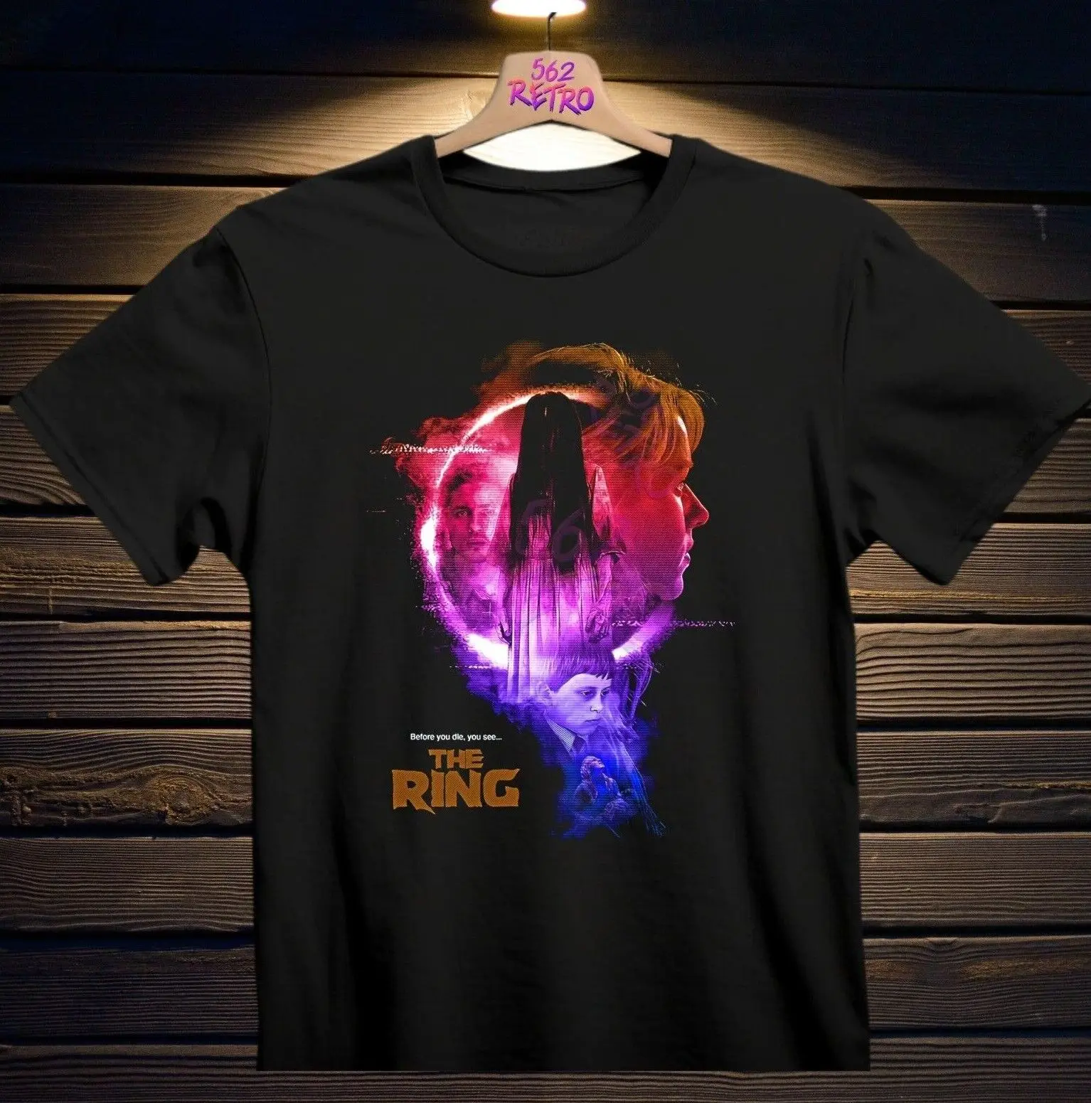 T-Shirt The Ring Horror Movie Noir S-3XL