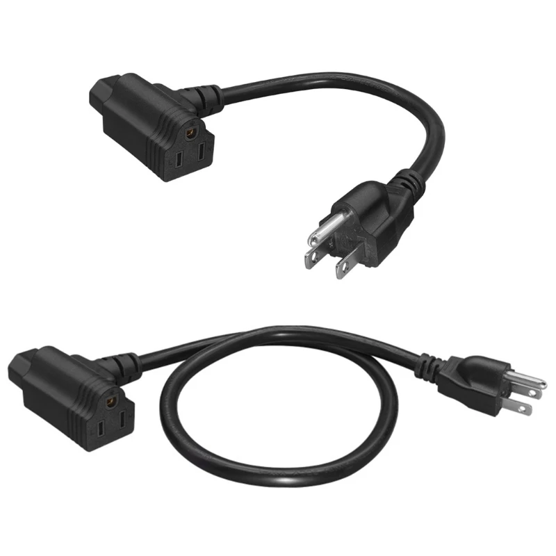 652F High Capacity Designs Power Distribution Cord 2ft NEMA 15P Male to C13 IEC320 and Back Mounted Receptacle Daily Use