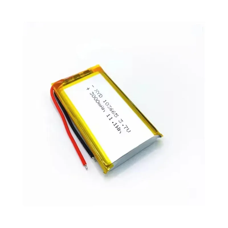 Li Po 103665 3.7V 3000mAh Battery Polymer Lithium Batteries for Bluetooth Keyboard Tablet PC Dvd Speaker Digital Camera