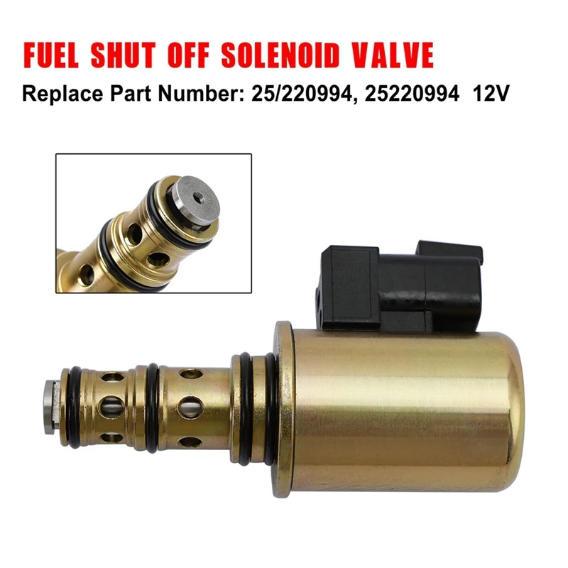 Top!-25/220994 25220994 12V Solenoid Valve Assembly For JCB Backhoe Parts 3CX 4CX