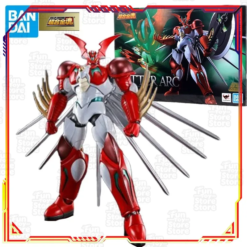 Figura de Acción Bandai Super Alloy Soul GX-99 Getter Arc, Robot Getter, Modelo Gundam, Juguete Oficial con Licencia, Figura Coleccionable