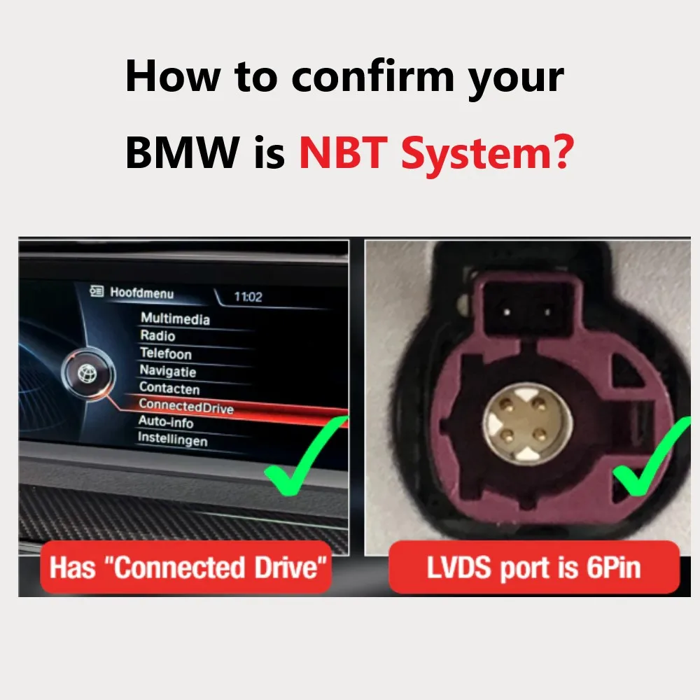 무선 애플 카플레이 안드로이드 자동 인터페이스, BMW NBT F10, F11, F15, F20, F30, 2013-2017 모듈, 후면 카메라, 자동차 플레이