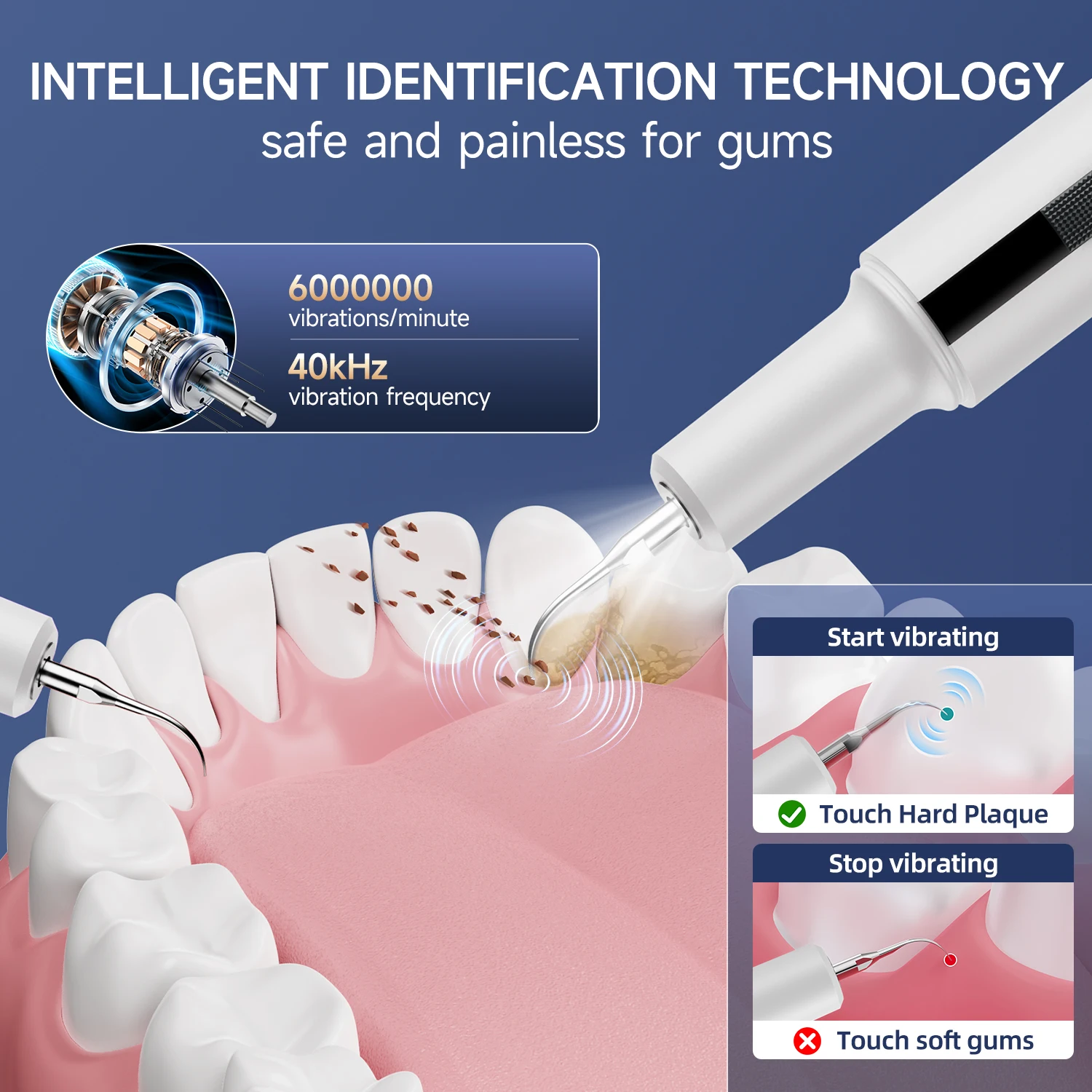 Curvy moon t7 limpador de dentes ultrassônico elétrico removedor de tártaro ferramentas de limpeza de manchas de dente clareamento dental limpo cuidados pessoais