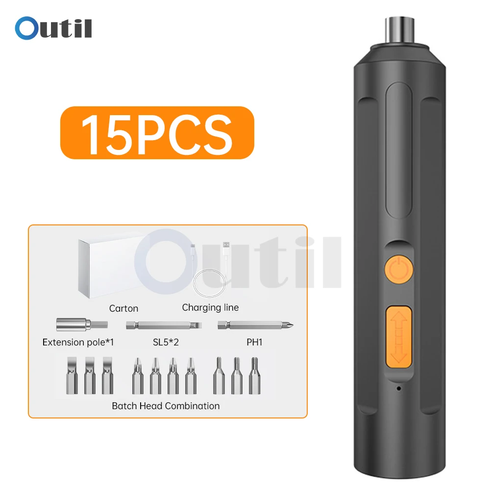 Imagem -06 - Conjunto de Chave de Fenda Elétrica Portátil para Uso Doméstico Bateria de Lítio Doméstica Parafusos de Carregamento e Descarga Chave de Fenda Elétrica