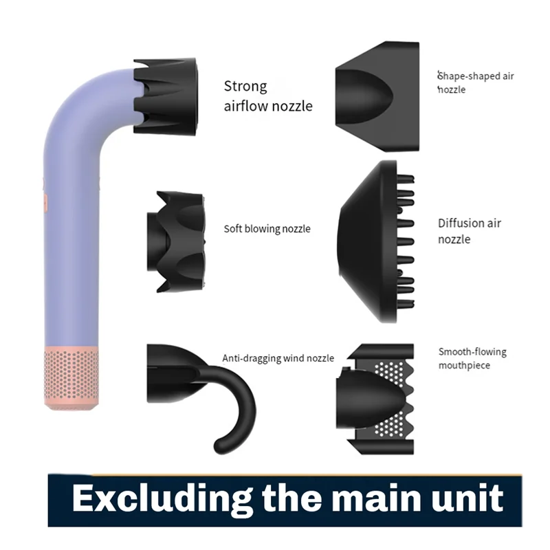 ABYN-For دايسون الأسرع من الصوت R HD18 فوهة مجفف الشعر لينة نشر تدفق الهواء مكافحة الرياح فوهة الملحقات التجفيف السريع #4