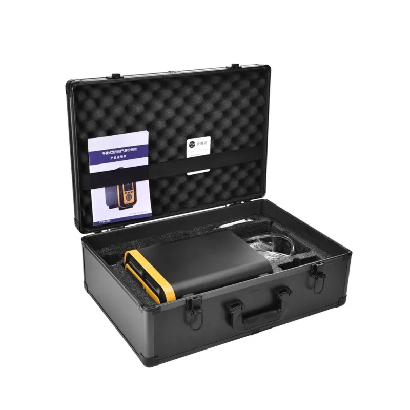 Portable six-in-one gas analyzer carbon monoxide oxygen hydrogen sulfide  detector