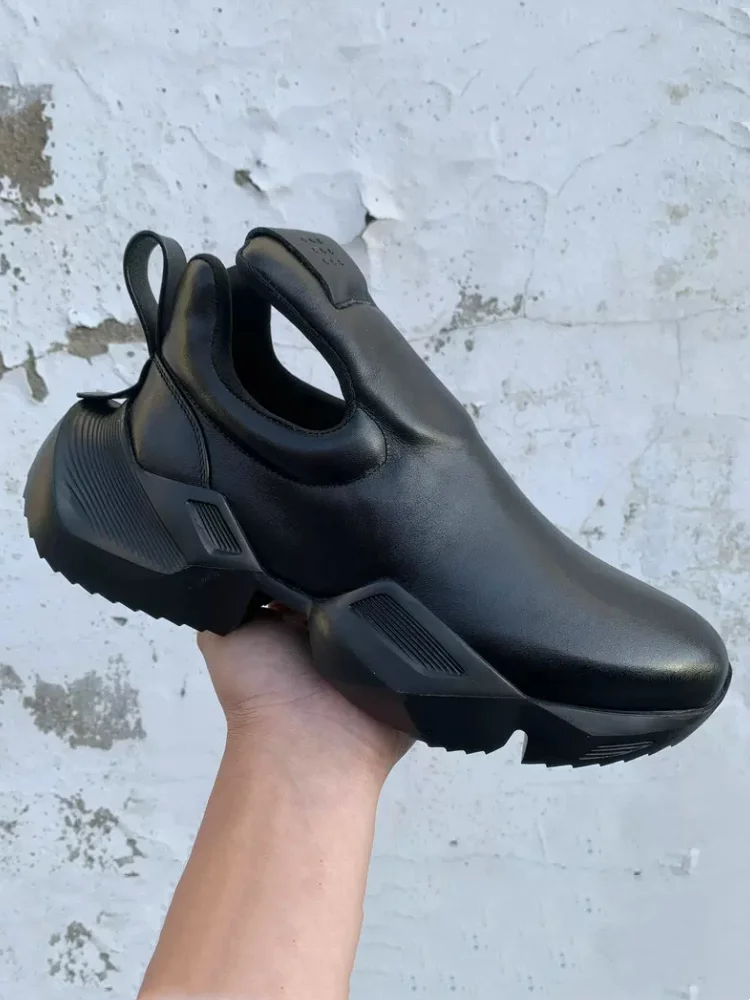 

Модные корейские ботинки Sle ort, мужские повседневные кожаные ботинки без галстука Bla, мужские кожаные рабочие ботинки до середины икры