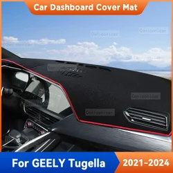 For GEELY TUGELLA 2021-2024 Car Dashboard Cover Mat Sun Shade Pad Carpet Mat Anti-UV Interior Accessories Protective MATS