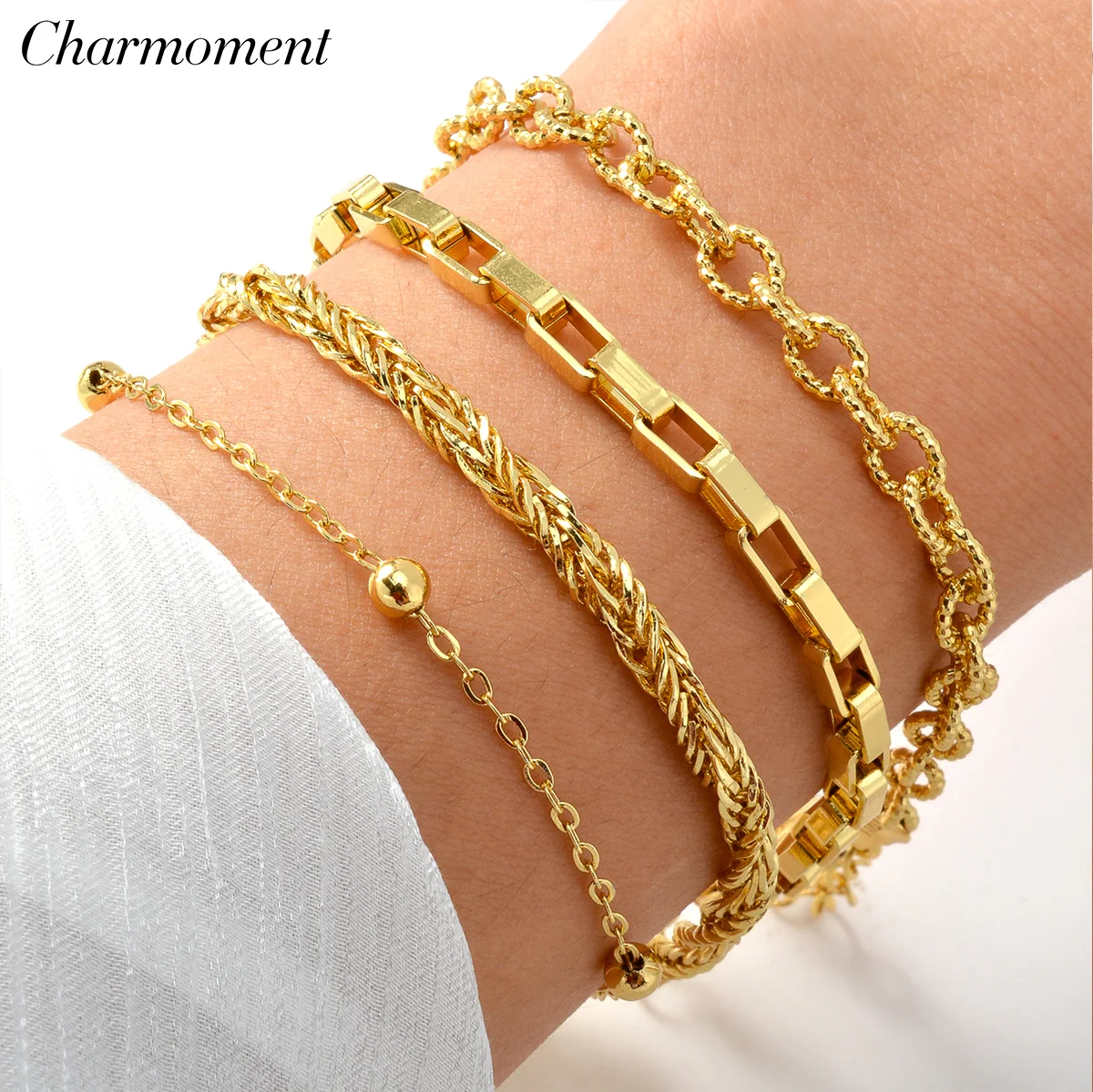 Charm Ball Chain Bracelet Bangle for Women Luxury Hollow Bead Cuff Hand Bracelets Girl Party Metal Fashion Jewelry Pulsera Mujer