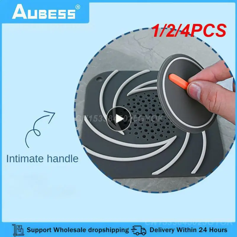 

1/2/4 шт., дренажный коврик для ванной