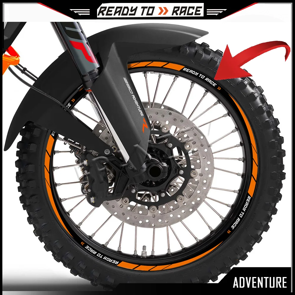 

For KTM Wheel Sticker Motorcycle Accessories Adventure Decal Super R S 250 390 690 790 890 950 990 1050 1090 1190 1290 2024 2025