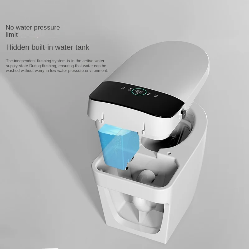 Intelligent Siphonic Flush Toilet Seat with Instant Heating and No Water Pressure Limit