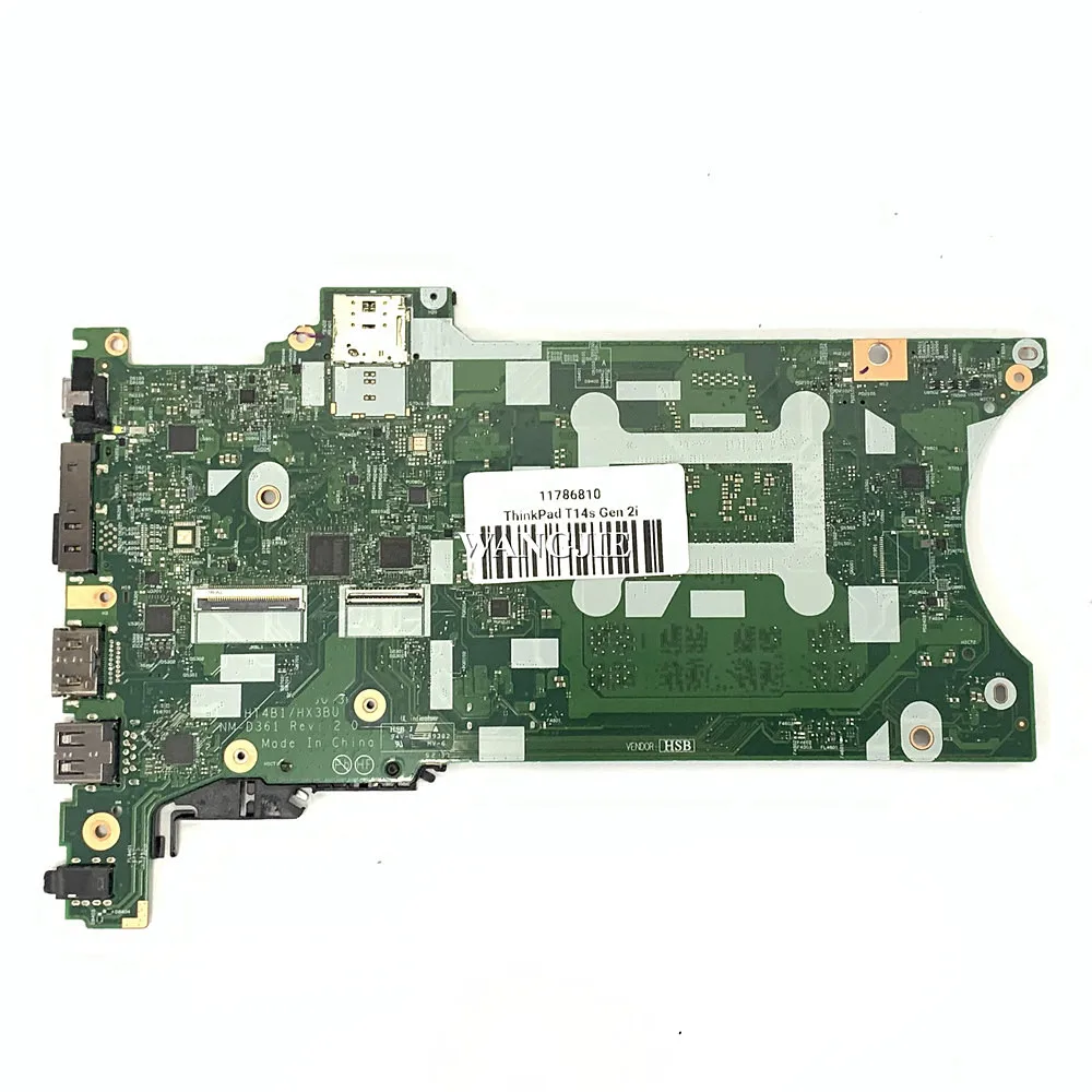 

5B21E18203 HT4B1 HX3B0 NM-D361 для Lenovo ThinkPad X13 Gen 2 T14s Gen 2, материнская плата для ноутбука SRK02 i7-1165G7 16 ГБ ОЗУ, 100% рабочая