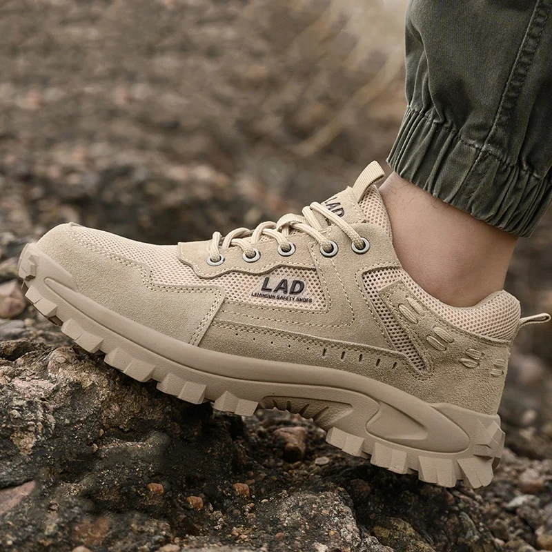 

Мужская мода, дышащие стальные носки, рабочая обувь, летние защитные ботинки, рабочие кроссовки, защитная обувь