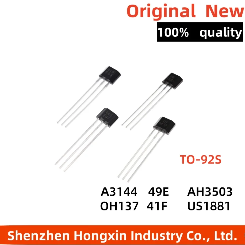 10 pieces 49E 41F A3144E US1881 AH3503 OH137 Hall Effect Sensor Hall Sensor Motor