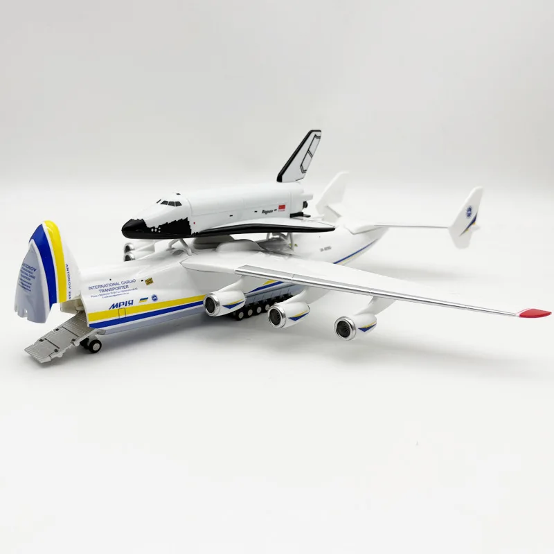30cm Antonov An-225 Mriya Transport Aircraft Model Aviation Shuttle Open Cabin Door Resin Diecast Airplane Collection Display